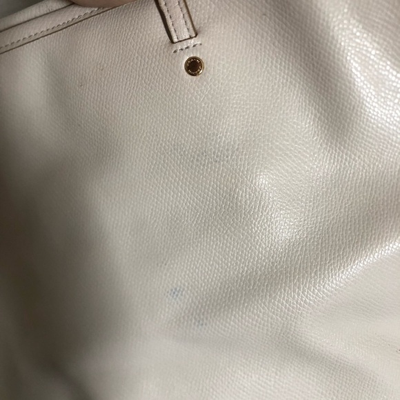 Coach Cream Crossgrain Leather Tote Bag - Picture 9 of 14